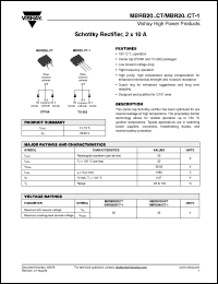 Click here to download MBRB2035CTTRL Datasheet