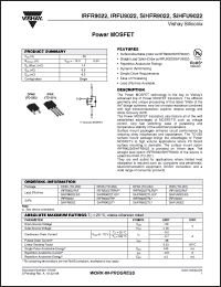 Click here to download IRFR9022TRL Datasheet