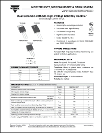 Click here to download SB20H150CT-1 Datasheet