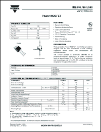 Click here to download SIHL540-E3 Datasheet
