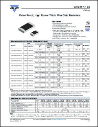 Click here to download CRCW1218-HPe3 Datasheet