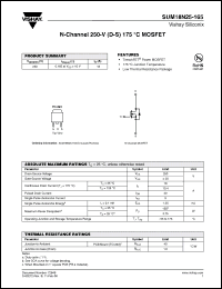 Click here to download SUM18N25-165-E3 Datasheet