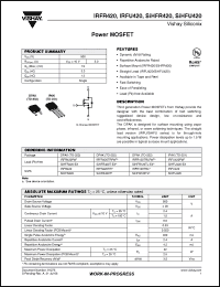 Click here to download SIHFR120TL-E3 Datasheet