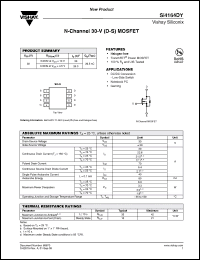 Click here to download SI4164DY Datasheet