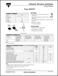 Click here to download IRFR420ATRLPBF Datasheet