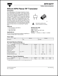 Click here to download BFR182TF Datasheet