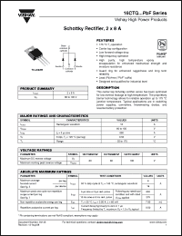 Click here to download 16CTQ100PBF Datasheet