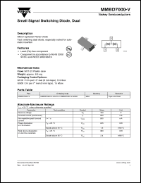 Click here to download MMBD7000-V Datasheet