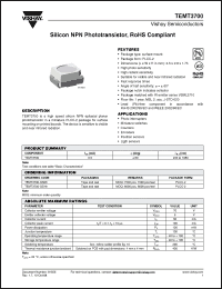 Click here to download TEMT3700-GS08 Datasheet