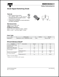 Click here to download MMBD6050-V-GS18 Datasheet