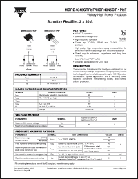 Click here to download MBRB4045CT-1TRLP Datasheet