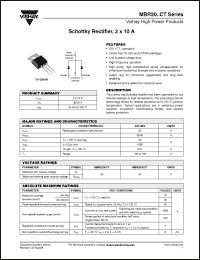 Click here to download MBR2035CT_08 Datasheet