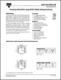 Click here to download DG417BDQ-T1-E3 Datasheet