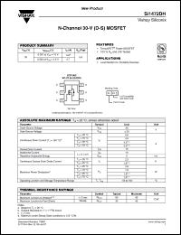 Click here to download SI1472DH Datasheet