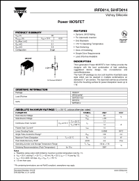 Click here to download SIHFD014 Datasheet