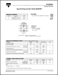 Click here to download SI1902DL-T1 Datasheet