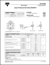Click here to download SI1972DH Datasheet