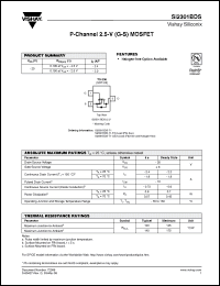 Click here to download SI2301BDS_08 Datasheet