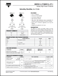 Click here to download MBR1535CT-1 Datasheet