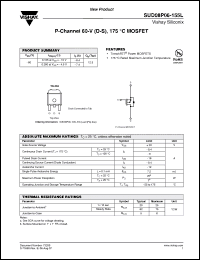 Click here to download SUD08P06-155L Datasheet
