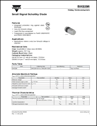 Click here to download BAS286-GS18 Datasheet