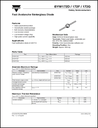 Click here to download BYW172F Datasheet
