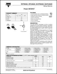 Click here to download SIHFR9020TL-E3 Datasheet