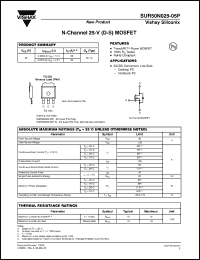 Click here to download SUR50N025-05P-E3 Datasheet