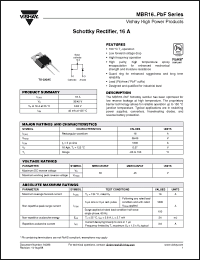 Click here to download MBR1635PBF Datasheet
