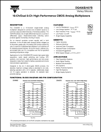 Click here to download DG407BDN-T1-E3 Datasheet