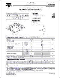 Click here to download SIS424DN Datasheet