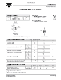 Click here to download SI2307CDS-T1-E3 Datasheet