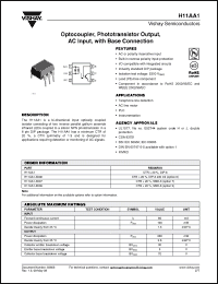 Click here to download H11AA1-X006 Datasheet