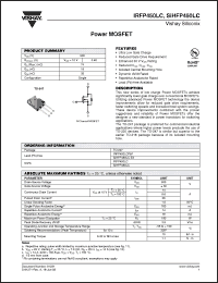 Click here to download SIHFP450LC Datasheet