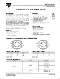 Click here to download DG9262DY-T1-E3 Datasheet