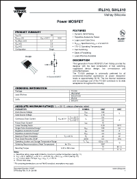 Click here to download IRL510 Datasheet