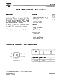 Click here to download DG2012DL-T1 Datasheet
