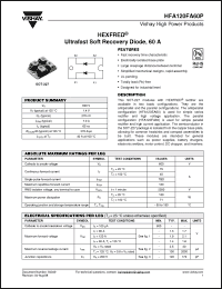 Click here to download HFA120FA60P Datasheet