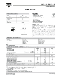 Click here to download IRFL110PBF Datasheet