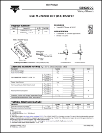 Click here to download SI5902BDC-T1-E3 Datasheet
