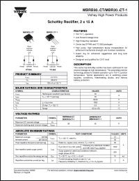 Click here to download MBR3045CT-1 Datasheet