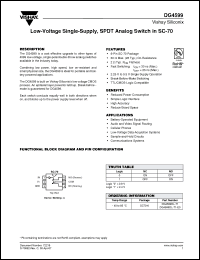 Click here to download DG4599DL-T1-E3 Datasheet