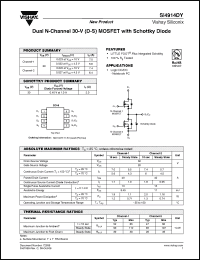 Click here to download SI4914DY Datasheet