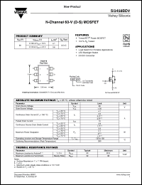 Click here to download SI3458BDV-T1-E3 Datasheet