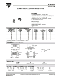 Click here to download ICM-0805 Datasheet