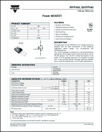 Click here to download IRFP440PBF Datasheet