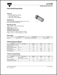 Click here to download LL4150-GS08 Datasheet