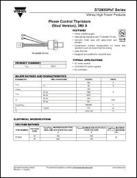 Click here to download ST280SPBF Datasheet