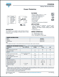 Click here to download VO2223A-X001 Datasheet