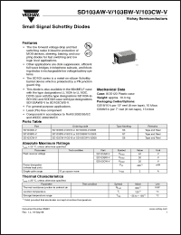 Click here to download SD103CW-V-GS08 Datasheet